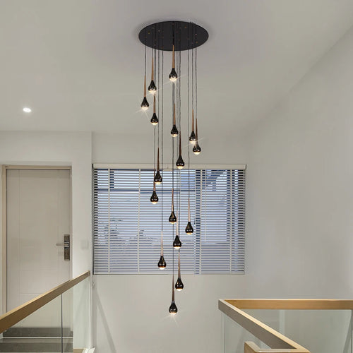 lustre long nordique moderne creux idéal pour loft hôtel appartement