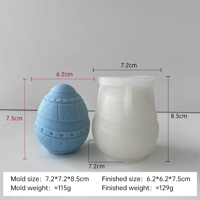 moule en silicone pour bougies œufs de pâques fait maison - vue 20 sur 21