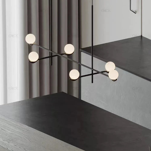 Moderne Glas-Pendelleuchte dekorative Innenleuchte - vue 4 sur 10