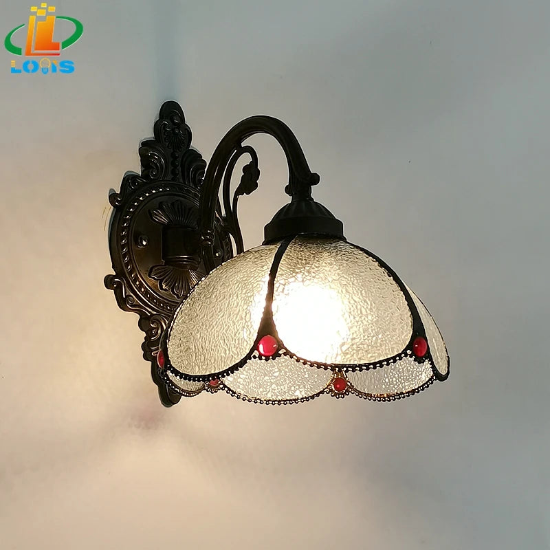 applique murale en verre courbé style méditerranéen pour intérieur chaleureux - vue 6 sur 6