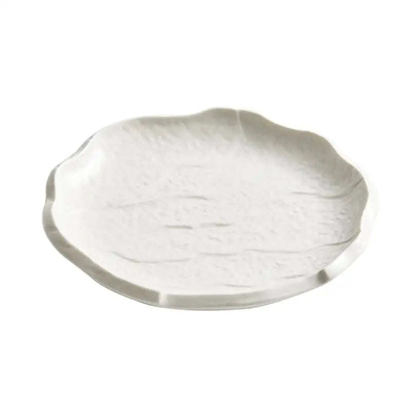 Assiettes céramique forme irrégulière style moderne cuisine