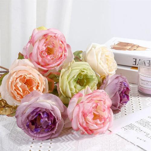 fleurs en tissu de soie pour décorations florales et bouquets