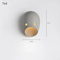 applique murale moooi joker design moderne en résine avec éclairage led
