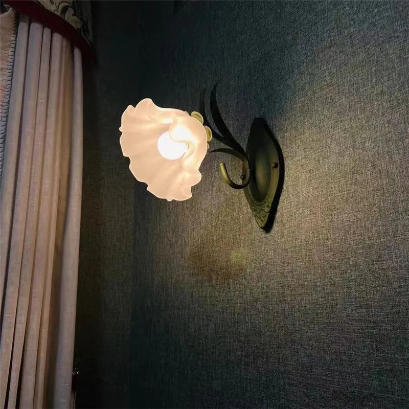 Applique murale Vintage à fleurs rurales françaises - vue 5 sur 7