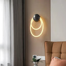 applique murale led en silicone anneau créative 3000k