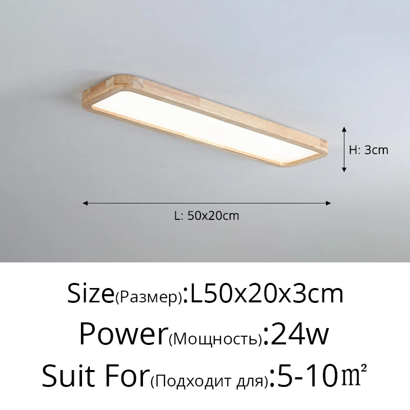 Ultraflache LED-Deckenleuchte im nordischen Stil für vielseitige Anwendungen