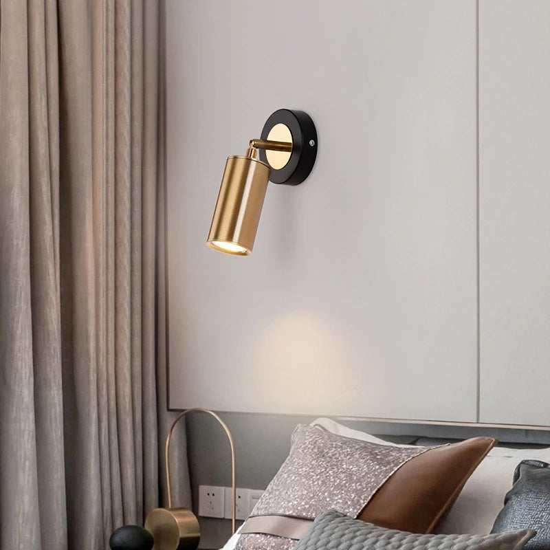 applique murale rotative moderne avec spot led décoratif - vue 5 sur 8