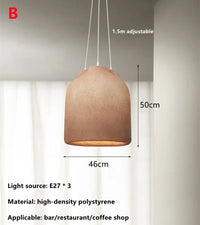 lustre wabi sabi led pour bar café créatif