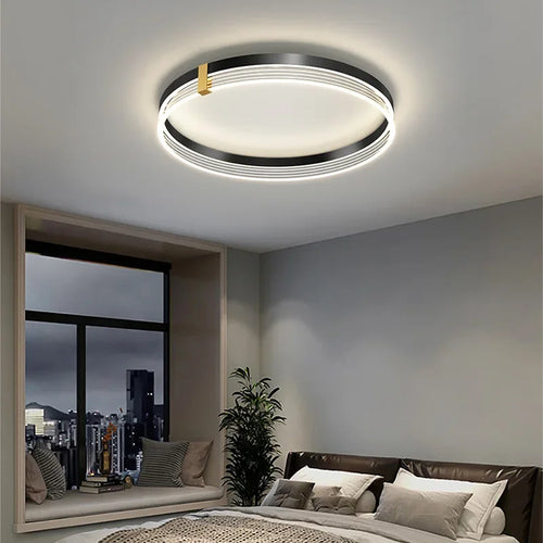 Moderne LED-Deckenleuchte aus Acryl für ein elegantes Interieur - vue 6 sur 12