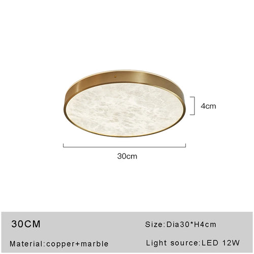 Design Deckenleuchte aus spanischem Marmor mit LED, modern und luxuriös