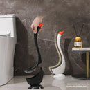brosse de toilette verticale pour nettoyage facile salle de bain