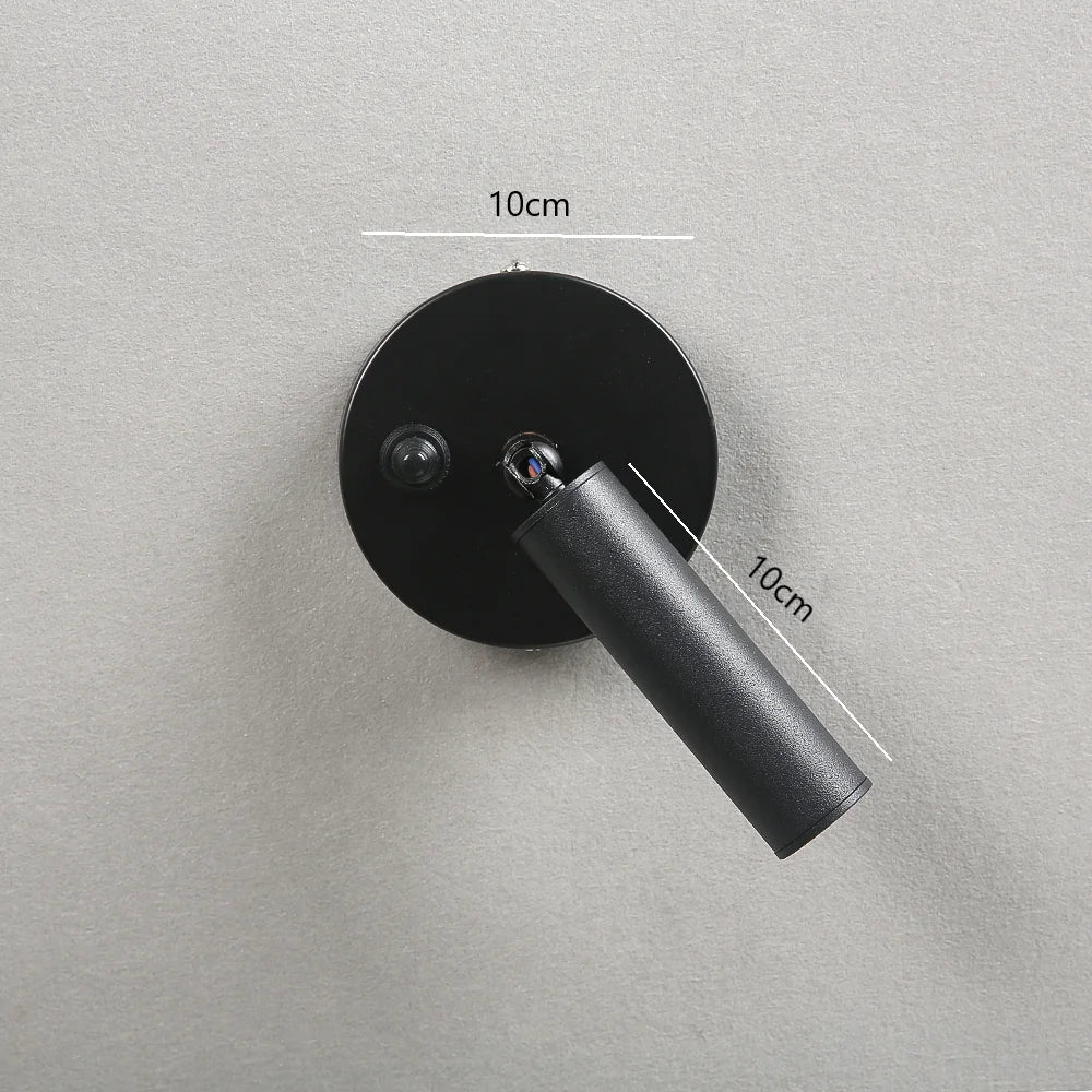 LED-Wandleuchte mit schwenkbarem Arm für Lese- und Stimmungslicht