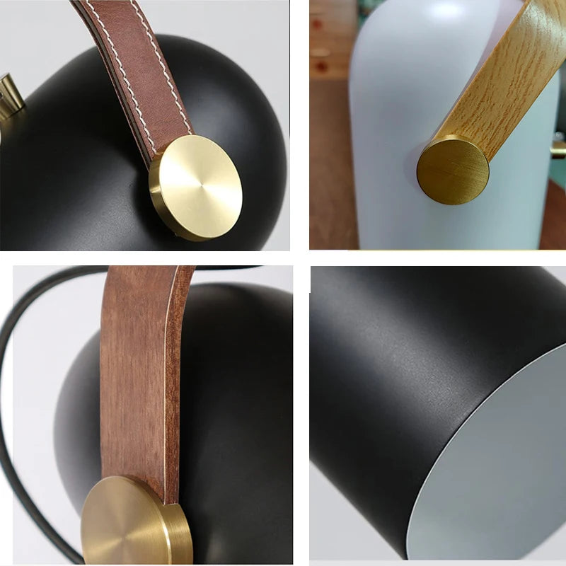 Suspension rotatives projecteurs modernes lampes suspendues en métal décor à la maison chambre salon salle à manger éclairage intérieur peinture en bois - vue 7 sur 12