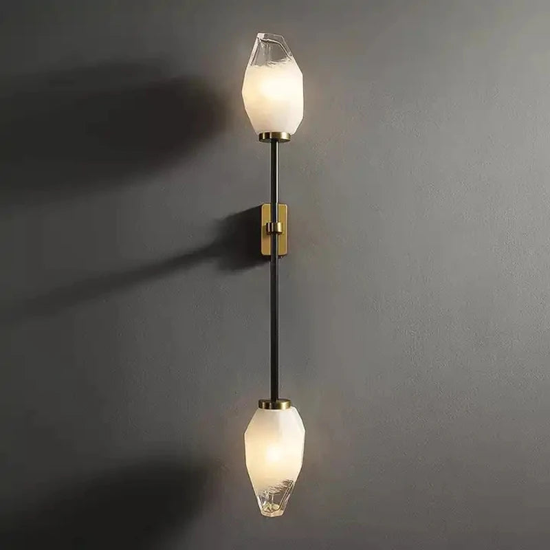 applique murale nordique en cuivre et laiton avec éclairage led rétro moderne - vue 5 sur 8