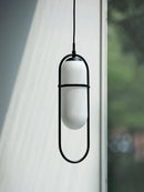Moderne tragbare Glaslampe im nordischen Design – Minimalistische Dekoration