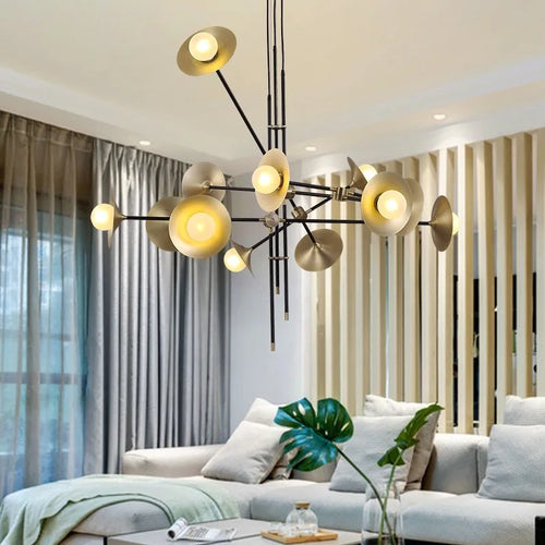 Nordischer Kronleuchter im minimalistischen Design für Restaurant und Hotel - vue 4 sur 10