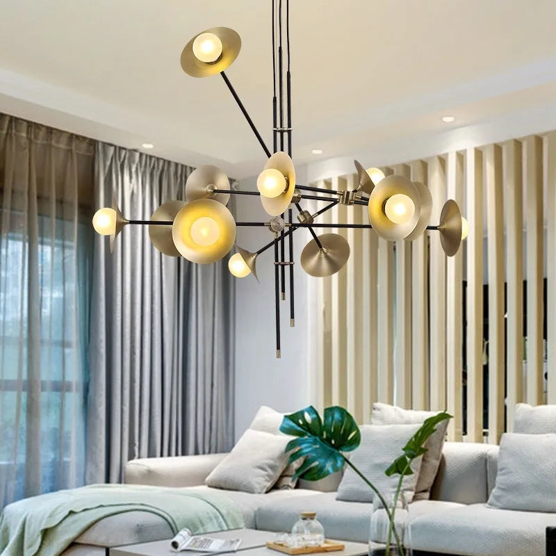 Nordischer Kronleuchter im minimalistischen Design für Restaurant und Hotel - vue 4 sur 10