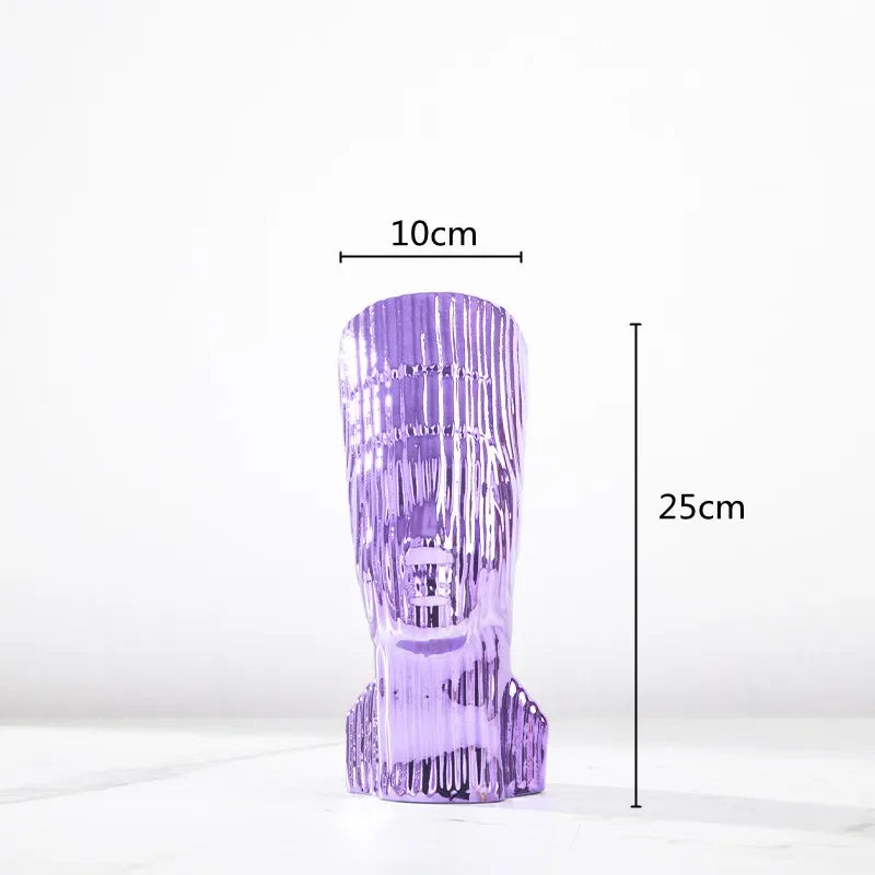 sculpture en verre abstraite avec rayures décoratives pour décoration intérieure - vue 9 sur 15