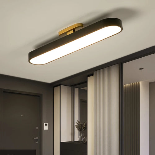 Moderner und minimalistischer LED-Einbaudeckenleuchte Rechteckig