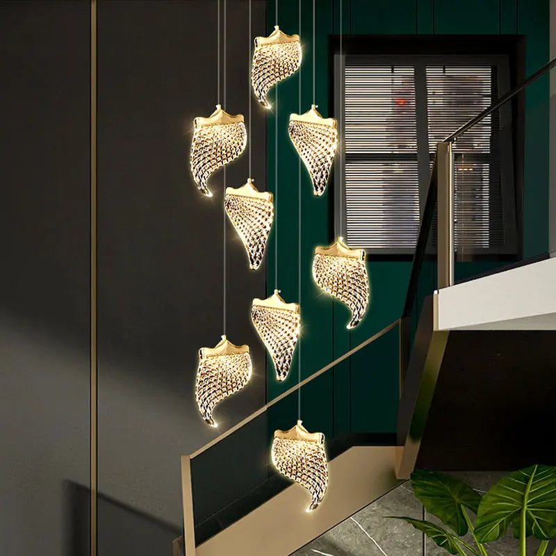lustre led suspendu pour éclairage moderne intérieur - vue 5 sur 14