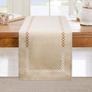 Chemin de table lin ajoure style moderne