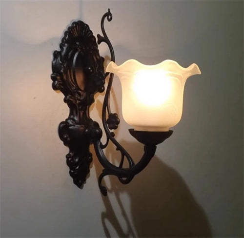 Retro-Klassische Wandleuchte aus Glas für die Innendekoration - vue 5 sur 7