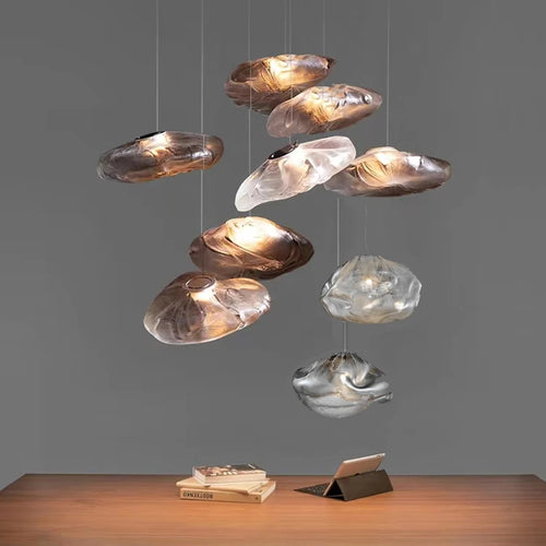 Suspension nordique en verre au Design nuage