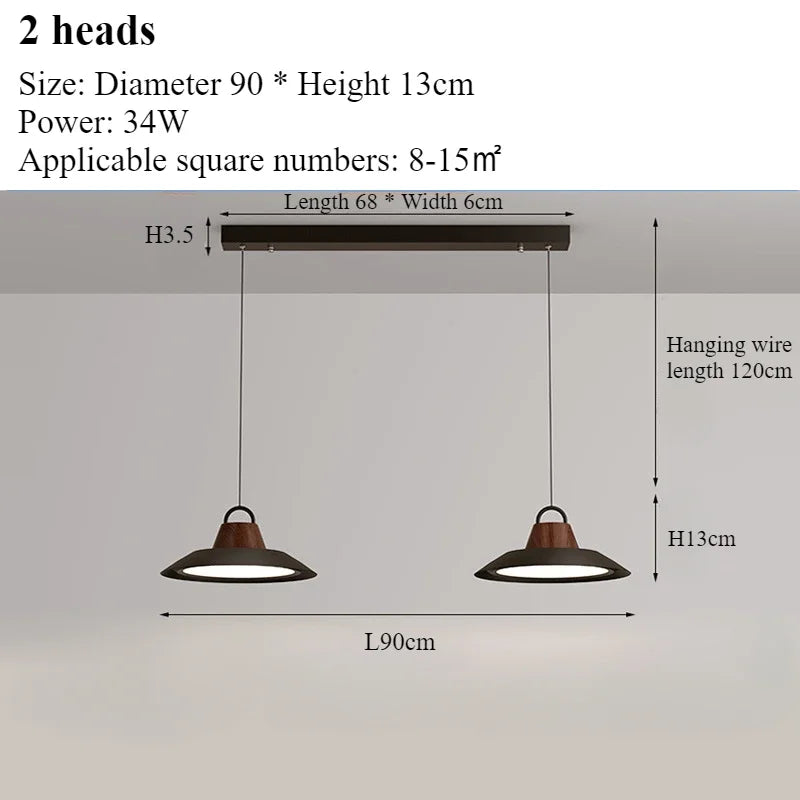 lustre moderne nordique créatif pour décoration intérieure avec lumières led - vue 13 sur 16
