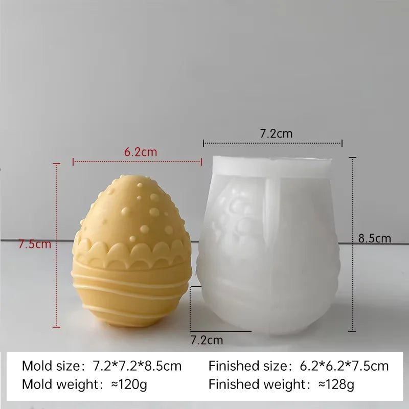 moule à bougie en silicone pour œufs de pâques à créer soi-même - vue 8 sur 21