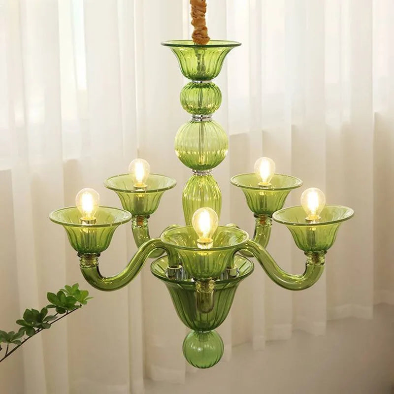 lustre led en cristal pour décoration intérieure élégante - vue 10 sur 15