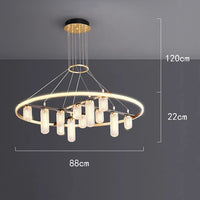 lustre led moderne de luxe pour éclairage intérieur