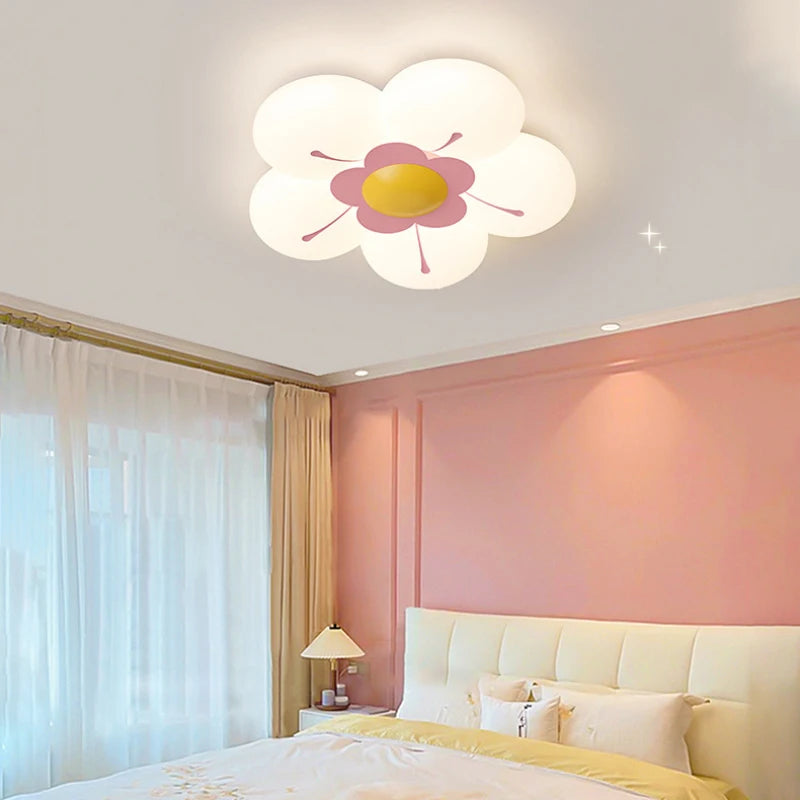 plafonnier romantique pour chambre de petite fille fleurie et chaleureuse - vue 4 sur 16
