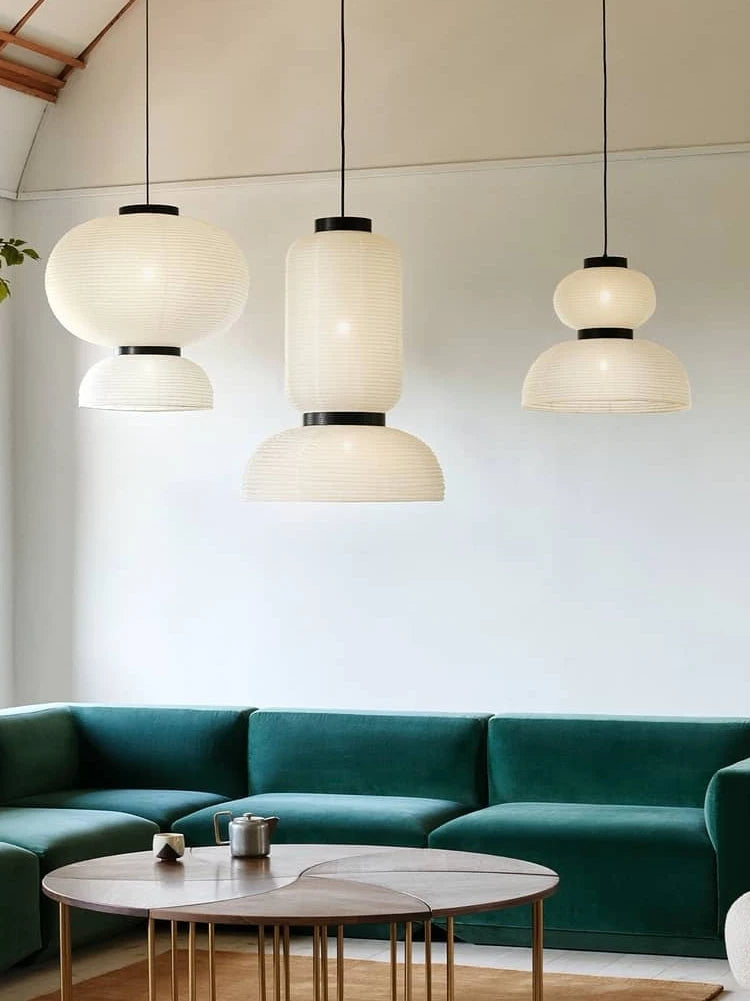 Suspension Nordique Lustre E27 Lustre Pour Salon Décor À La Maison Moderne Tissu De Soie Éclairage Tendu Suspension - vue 6 sur 12