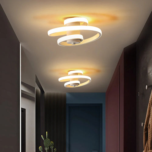 LED-Deckenleuchte moderne Spirale für ein minimalistisches Interieur - vue 7 sur 8