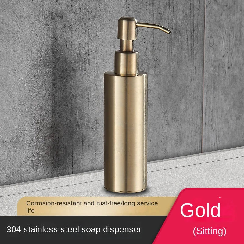 distributeur de savon mural en acier inoxydable 200 ml accessoires salle de bain - vue 19 sur 21