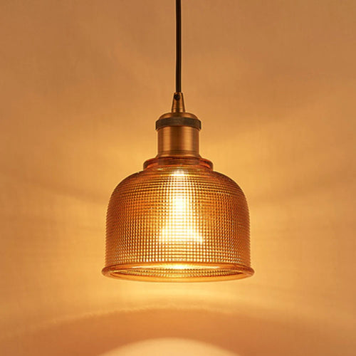 suspension led moderne rétro gzmj rayure bonbons verre