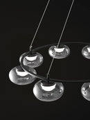 Luxuriöse Pendelleuchte aus Glas für moderne Dekoration