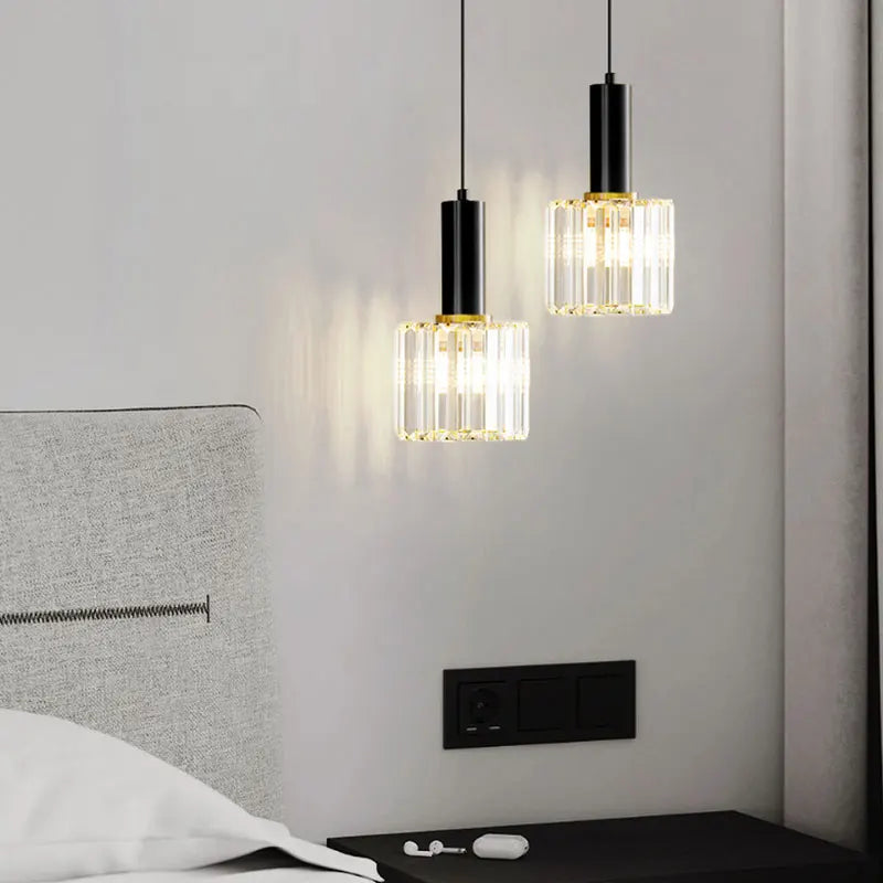 lampe led suspendue en verre design moderne décoratif - vue 5 sur 10