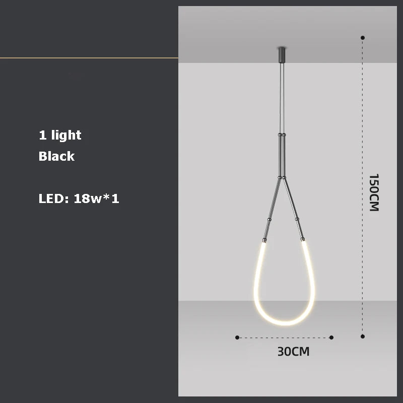Art-Déco-Kronleuchter aus schwarzem Metall mit LED-Beleuchtung - vue 13 sur 16