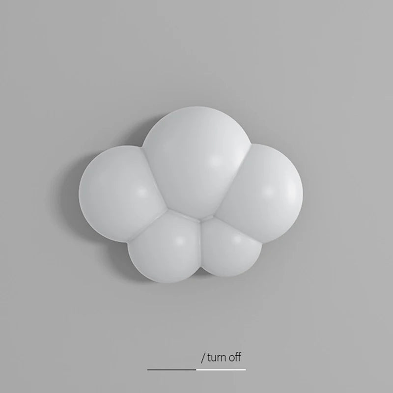 applique murale moderne en forme de nuage blanc pour intérieur