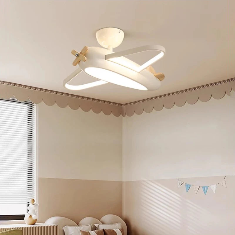 plafonnier hélicoptère moderne pour chambre d'enfant garçon - vue 5 sur 9