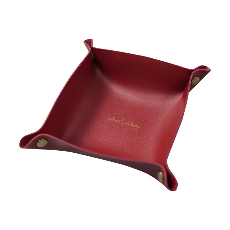 boîte de rangement en cuir pour bureau et accessoires - vue 16 sur 20