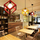 lampe suspendue industrielle rétro en fer pour intérieur