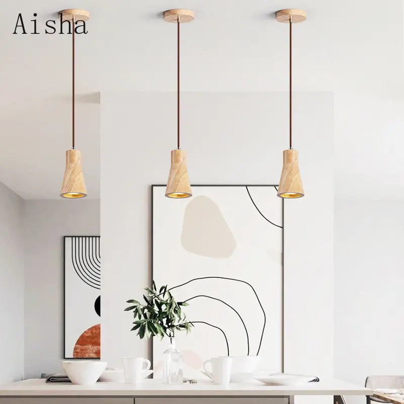 suspension nordique en bois de noyer pour intérieur élégant - vue 4 sur 14