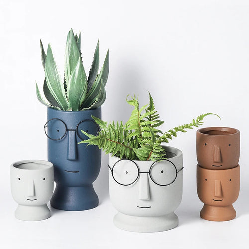 pot à fleurs en céramique mignon design nordique intérieur