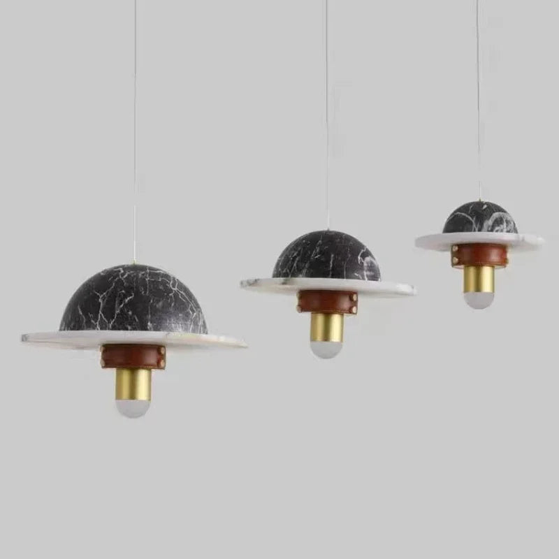 suspension en marbre design nordique pour intérieur moderne - vue 6 sur 9