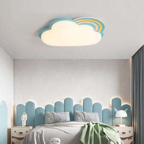 Deckenleuchte Wolke Regenbogen für Kinderzimmer kreative Dekoration - vue 4 sur 7