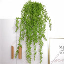 plantes succulentes artificielles décoratives en rotin pour jardin suspendu