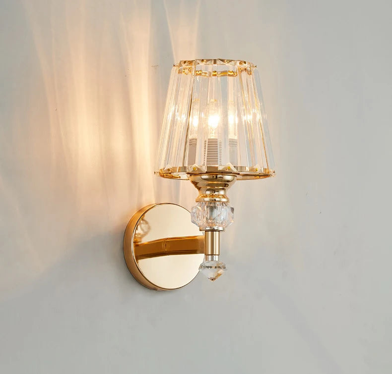 applique murale en cristal luxe design moderne nordique à led - vue 9 sur 9