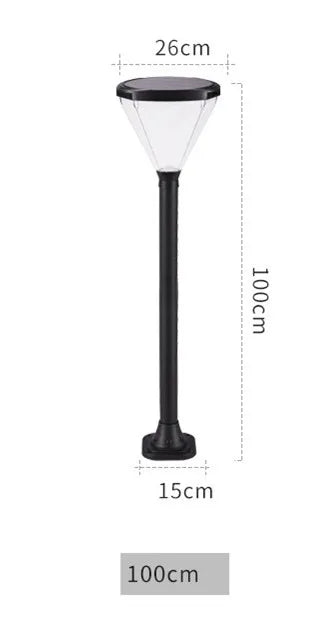 lampe solaire led pour éclairage extérieur jardin et route - vue 15 sur 16
